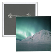 Aurora Borealis, near Palmer, January 17/18, Pinback Buttons