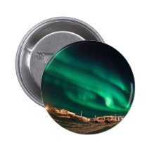 Aurora Borealis Pinback Button