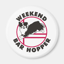 Aussie Agility Weekend Bar Hopper Fridge Magnet