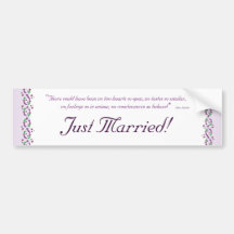 Austen Wedding Bumper Sticker