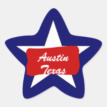Austin TX  Lone Star State  Luggage Travel sticker