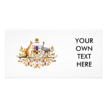 Australia Coat of Arms Custom Photo Card