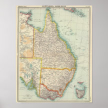 Australia eastern section poster