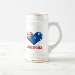 Australia Heart Beer Stein mugs
