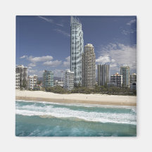 Australia, Queensland, Gold Coast, Surfers Fridge Magnets