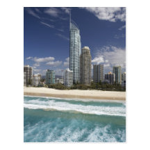 Australia, Queensland, Gold Coast, Surfers Post Card