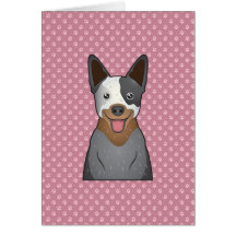 Australian Cattle Dog Cartoon Cards