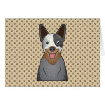 Australian Cattle Dog Cartoon Greeting Cards