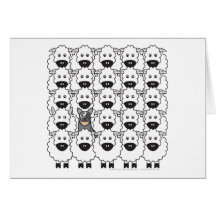 Australian Cattle Dog in the Sheep Card