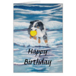 Australian Shepherd Happy Birthday Greeting Cards