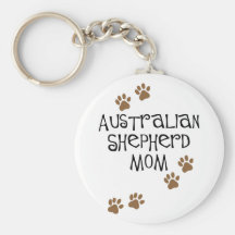 Australian Shepherd Mum Keychain