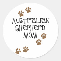 Australian Shepherd Mum Stickers