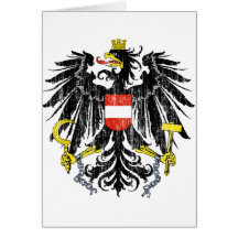 Austria Coat Of Arms Greeting Card