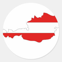 Austria flag map stickers