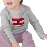 Austria Flag with Name in German Tshirts