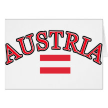 Austria football design card