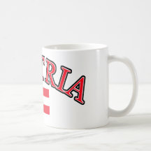 Austria football design coffee mugs