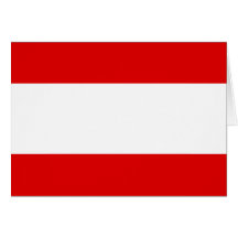 Austria High quality Flag Greeting Card
