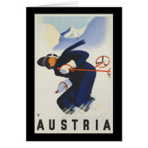 Austria Ski Greeting Card