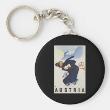 Austria Ski Keychain