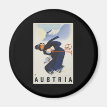 Austria Ski Magnet