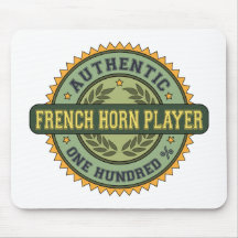 Authentic French Horn Player Mouse Pads