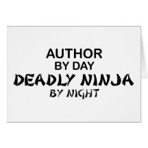 Author Deadly Ninja by Night Greeting Cards