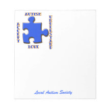 Autism, Acceptance, Love, Understand Memo Note Pads