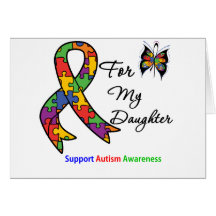 Autism Awareness For My Daughter Greeting Card