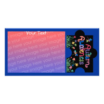 Autism Awareness Piece Photo Card