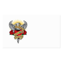 Autism Dagger Business Card