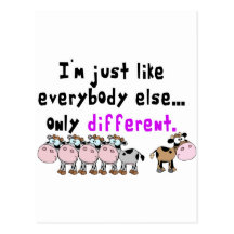 Autism Different Postcards