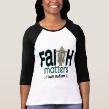 Autism Faith Matters Cross 1 T-shirt