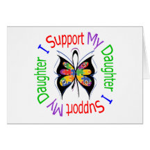 Autism I Support My Daughter Cards