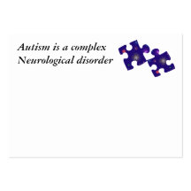 Autism Information Card- Customisable Business Cards