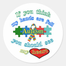 Autism Parent Round Sticker