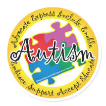 Autism Puzzle Ring stickers