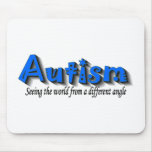 Autism Seeing The World From A Different Angle (Bl Mousemat