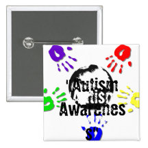 Autism Square Button