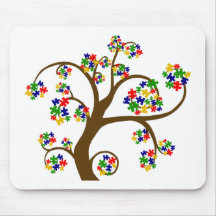 Autism Tree of Life Mouse Pads