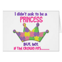 Autistic Princess 2 AUTISM Greeting Card