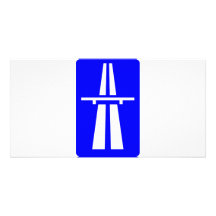 Autobahn Sign Photo Greeting Card
