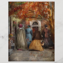 Autumn - A walk downtown Personalized Flyer