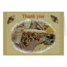 Autumn Bittersweet Vine Thank You Greeting Card