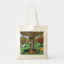 Autumn Books Tote Bag