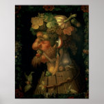 Autumn, from a series depicting the four poster