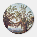 Autumn: Harvest In Sorrento By Jacob Philipp Hacke Magnets