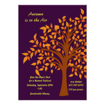Autumn is in the Air Invitation