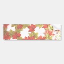 Autumn Leaves Add Photos Bumper Stickers