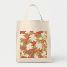 Autumn Leaves Add Photos Canvas Bags